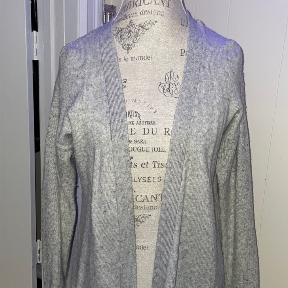 Grey cardigan! J crew, super soft and in decent condition!